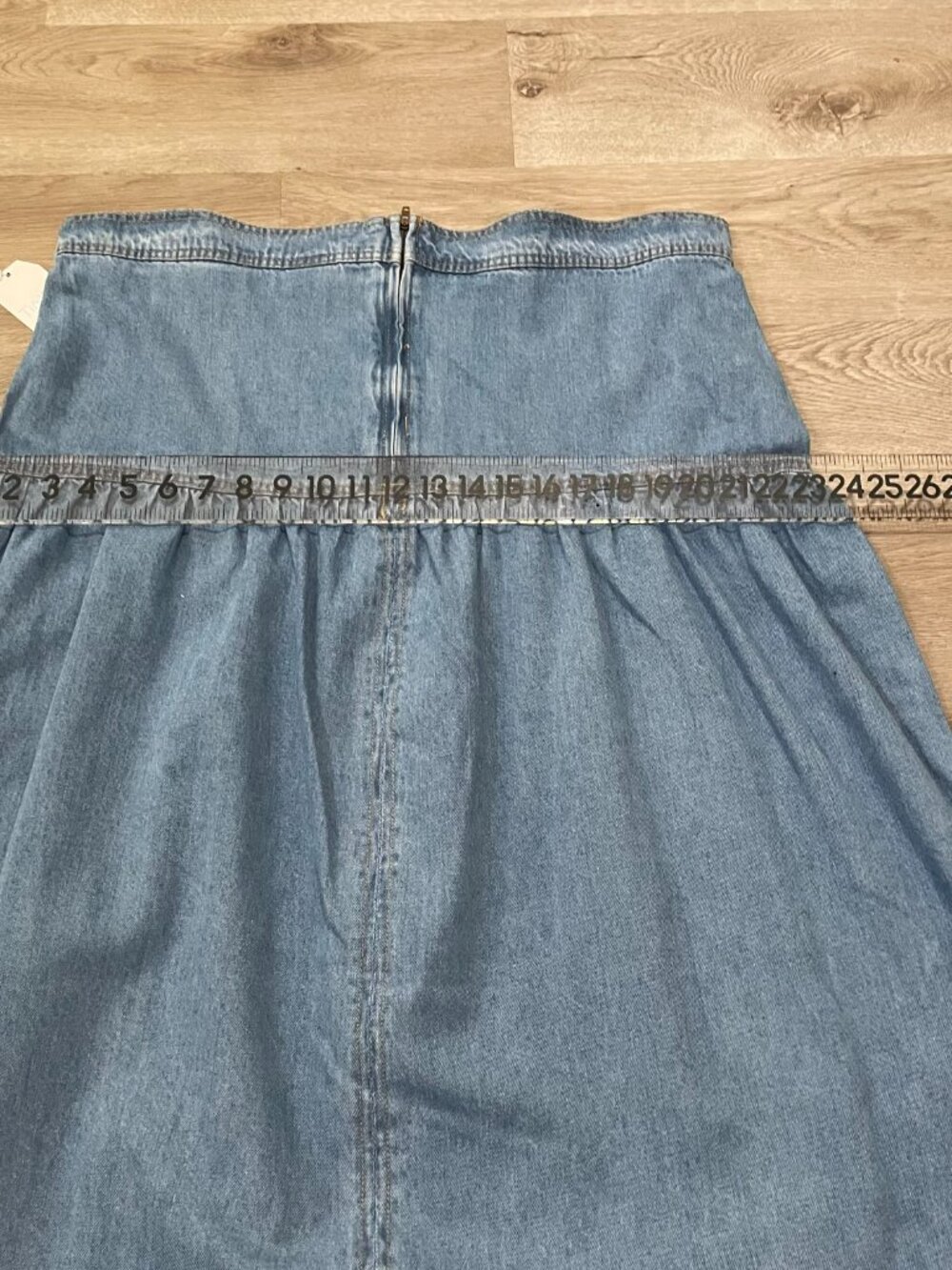 Denim Midi Skirt - Picture 8 of 13